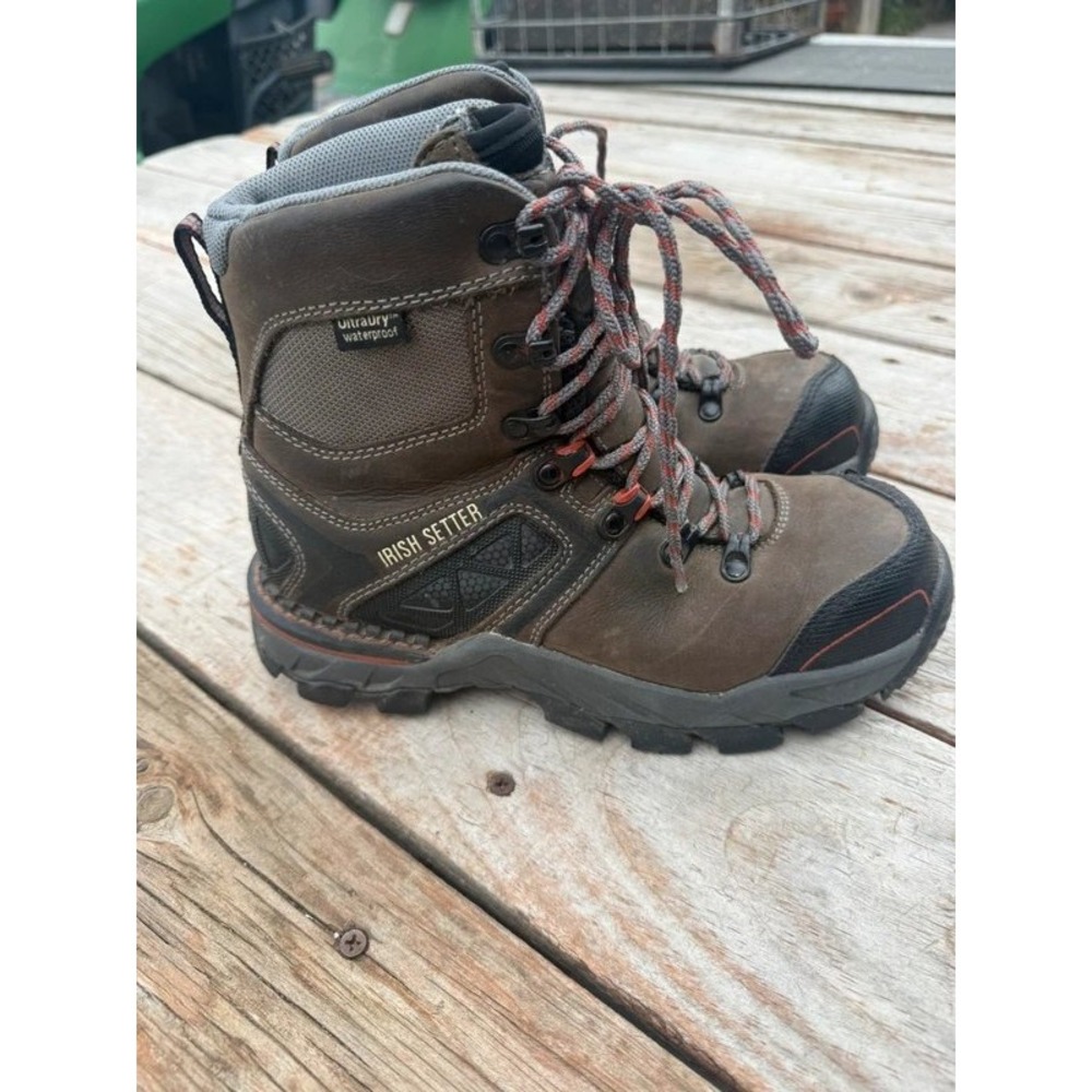 Irish setter womens ultradry waterproof steel toe work boots size 6
